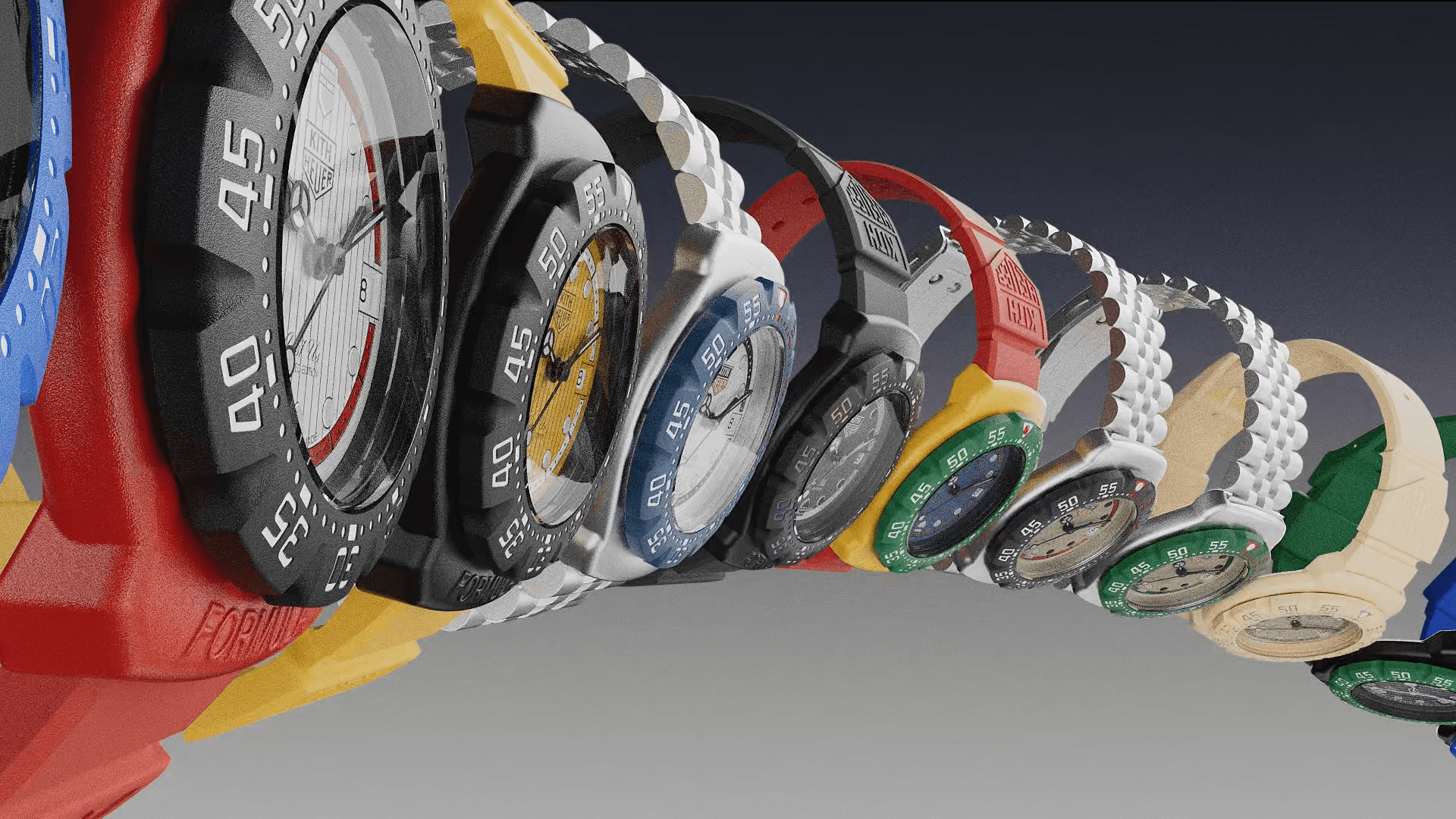 TAG HEUER & KITH CGI, Art Direction & Product Visualization